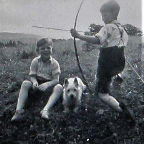Peter Mcnaughton Younger Boy, With Brother David And Flossie