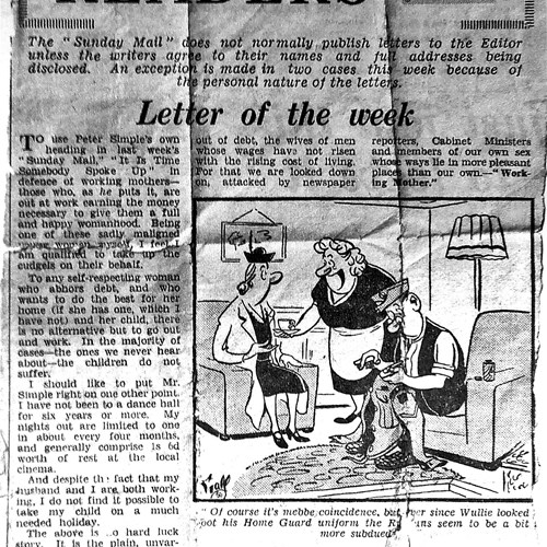 Letter From Mary Mcgilvray Mcintyre, Graeme St Clair's Mother, To Sunday Mail Dated Between 1945 And1952