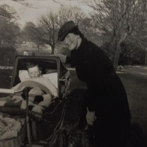 Kenneth Macaldowie Respondent Aged 6 Months At Westburn Park In Aberdeen With His Grandmother Mary Main